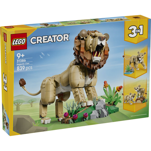 LEGO Creator 31386 — Animale sălbatice: Leu maiestuos – imagine 2