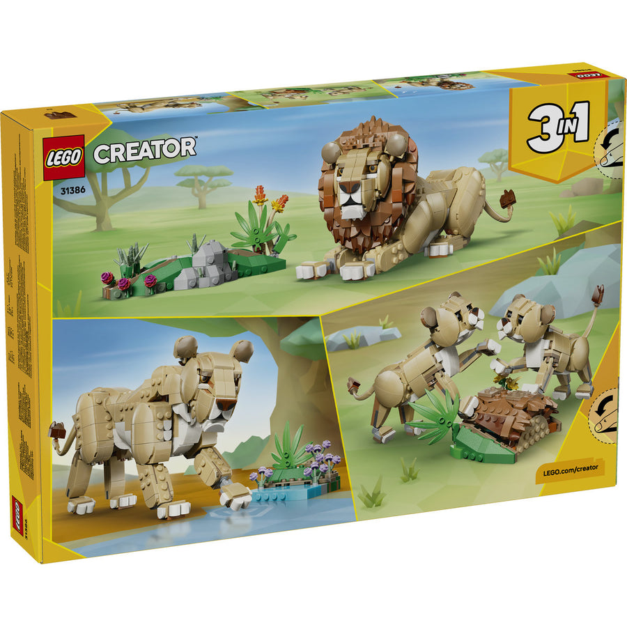 LEGO Creator 31386 — Animale sălbatice: Leu maiestuos – imagine 3