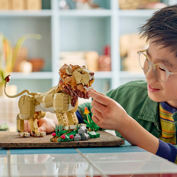 LEGO Creator 31386 — Animale sălbatice: Leu maiestuos – imagine 4