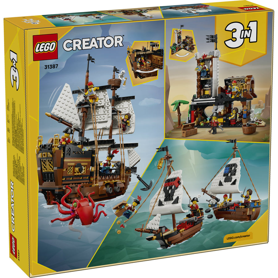 LEGO Creator 31387 — Corabie de pirați emblematică – imagine 3