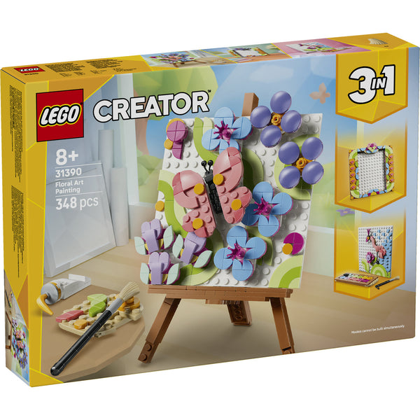 LEGO Creator 31390 — Tablou decorativ cu artă florală – imagine 2