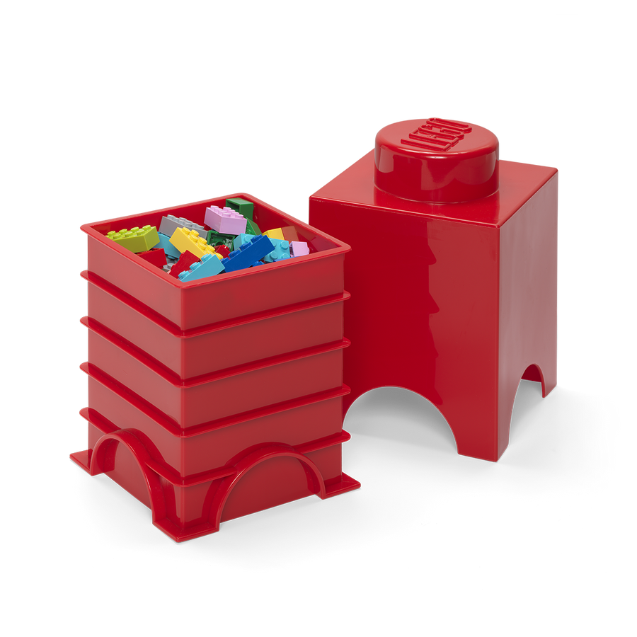 Cutie depozitare LEGO 1 rosu