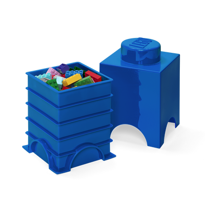 Cutie depozitare LEGO 1 albastru inchis