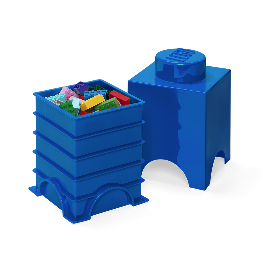 Cutie depozitare LEGO 1 albastru inchis
