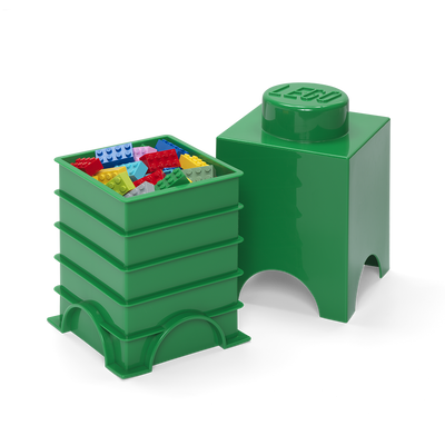 Cutie depozitare LEGO 1 verde inchis