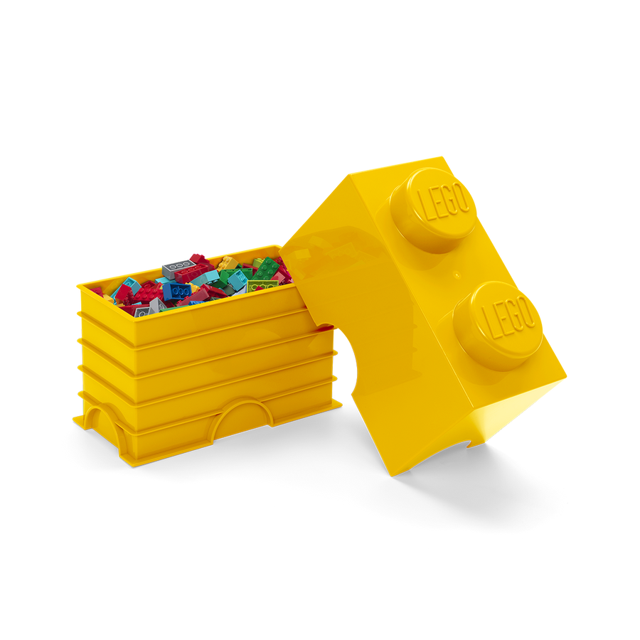 Cutie depozitare LEGO 2 galben