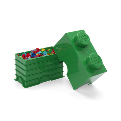 Cutie depozitare LEGO 2 verde inchis