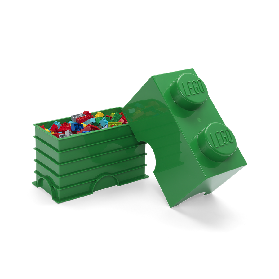 Cutie depozitare LEGO 2 verde inchis