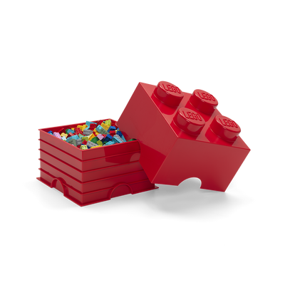 Cutie depozitare LEGO 2x2 rosu