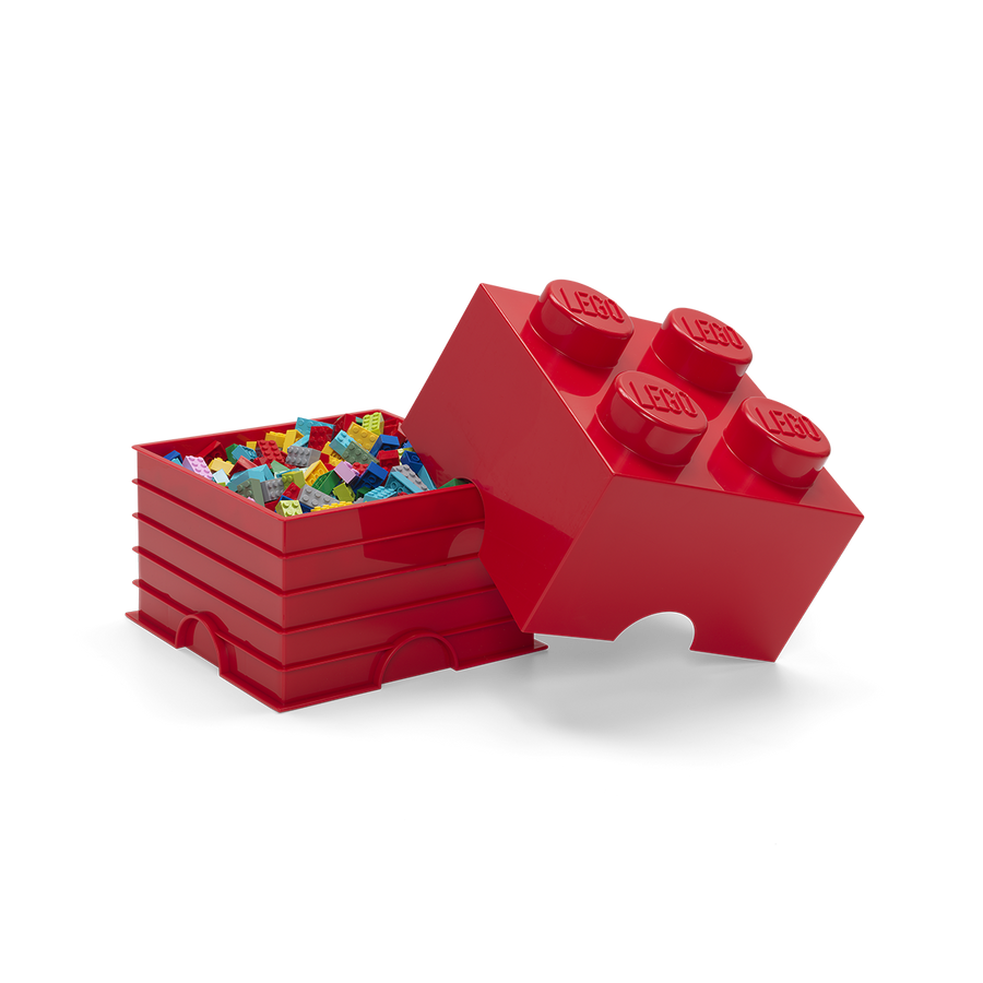 Cutie depozitare LEGO 2x2 rosu
