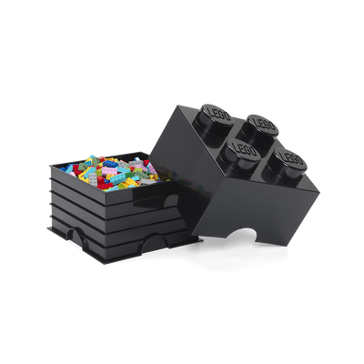 Cutie depozitare LEGO 4 negru