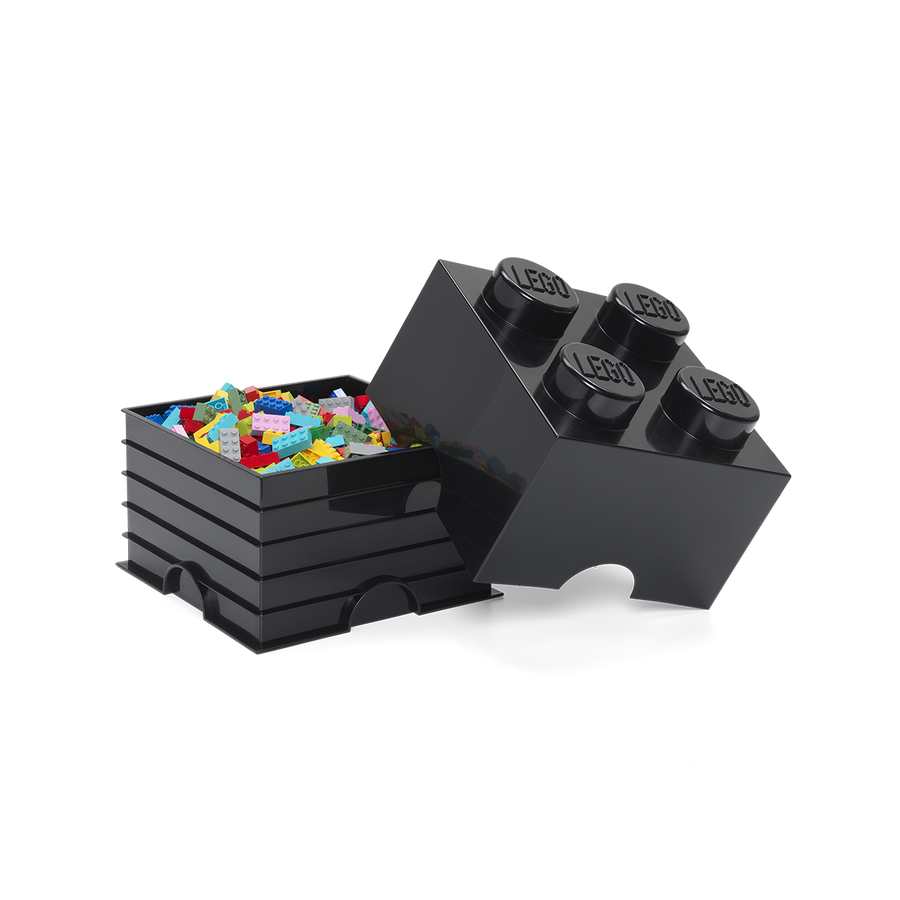 Cutie depozitare LEGO 4 negru