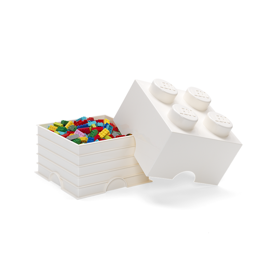 Cutie depozitare LEGO 4 alb