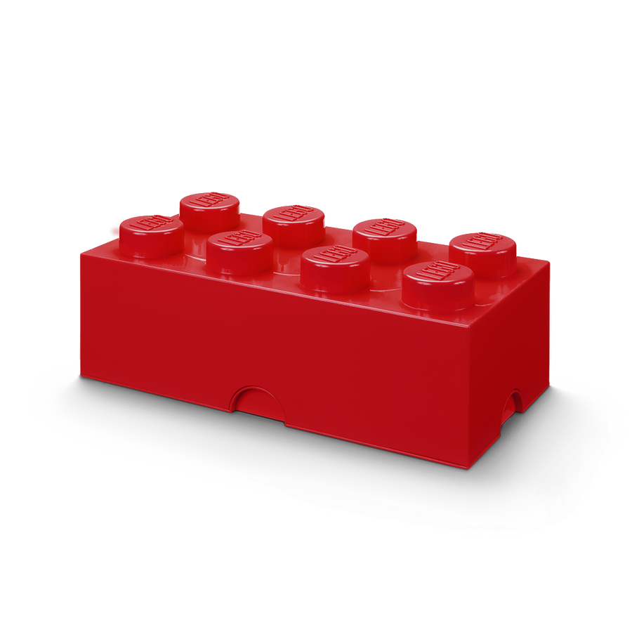 Cutie depozitare LEGO 2x4 rosu