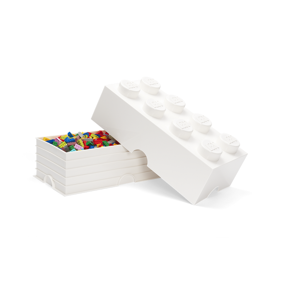 Cutie depozitare LEGO 8 alb