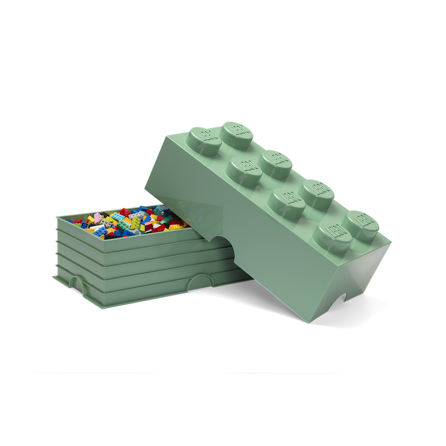 Cutie depozitare LEGO 2x4 verde masliniu