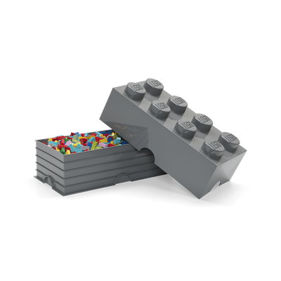 Cutie depozitare LEGO 2x4 gri inchis (40041754)