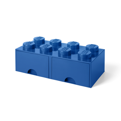 Cutie depozitare LEGO 2x4 cu sertare, albastru