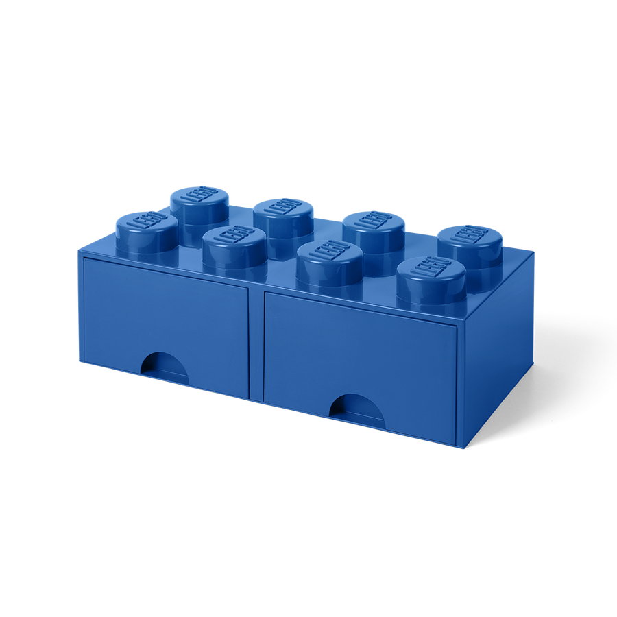 Cutie depozitare LEGO 2x4 cu sertare, albastru