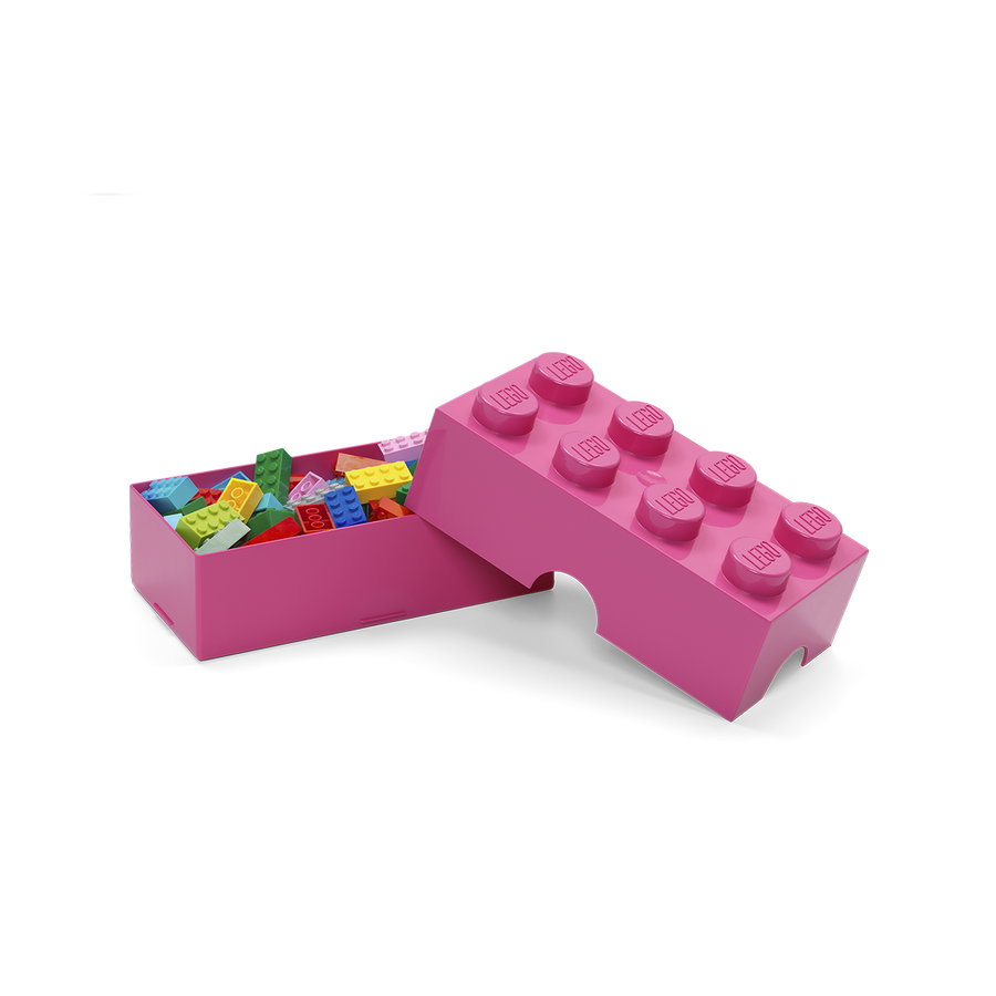 Cutie LEGO pentru sandwich roz