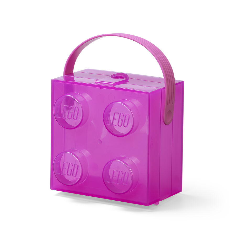 Cutie LEGO 2x2 - violet transparent