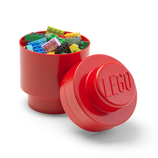 Cutie depozitare rotunda LEGO 1 rosu