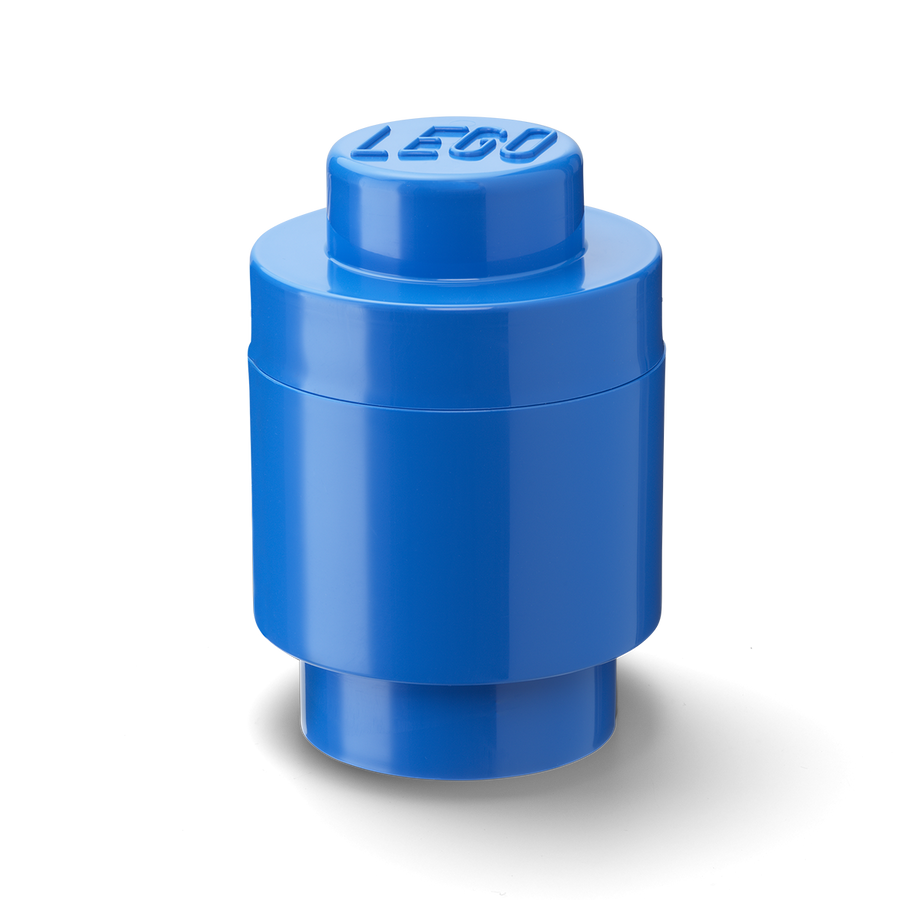 Cutie depozitare rotunda LEGO 1 albastru inchis