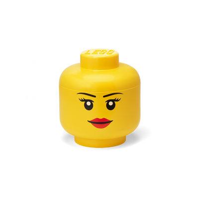 Cutie depozitare S cap minifigurina LEGO fata