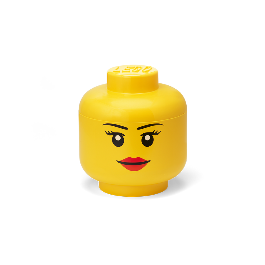Cutie depozitare S cap minifigurina LEGO fata