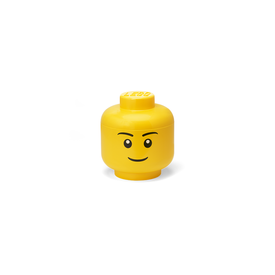 Mini cutie depozitare cap minifigurina LEGO baiat