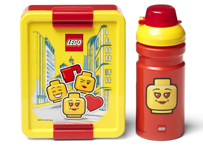 Set pentru pranz LEGO Iconic rosu-galben – imagine 3