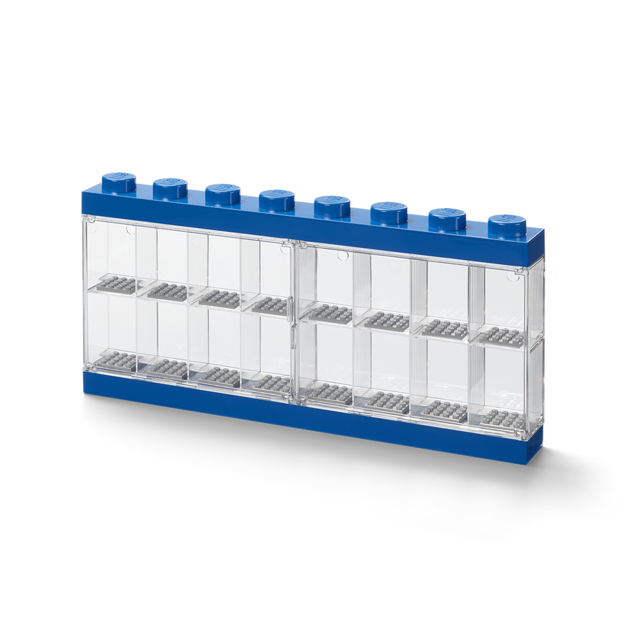 Cutie albastra pentru 16 minifigurine LEGO
