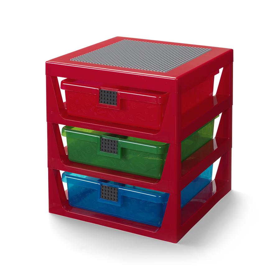 Organizator LEGO cu trei sertare