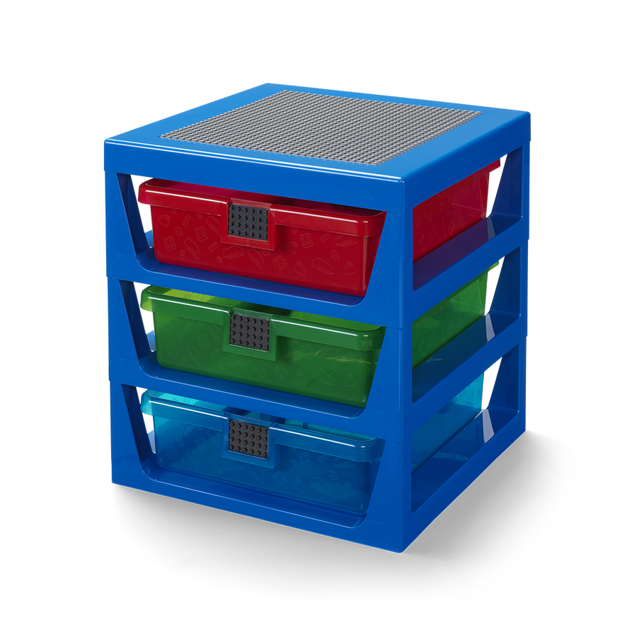 Organizator LEGO cu trei sertare
