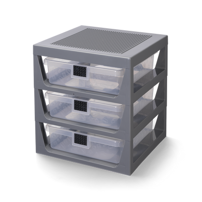 Organizator LEGO cu trei sertare