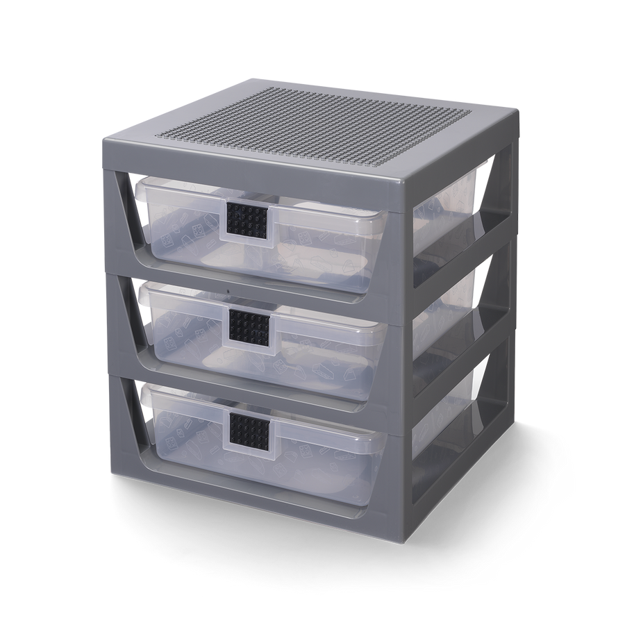 Organizator LEGO cu trei sertare