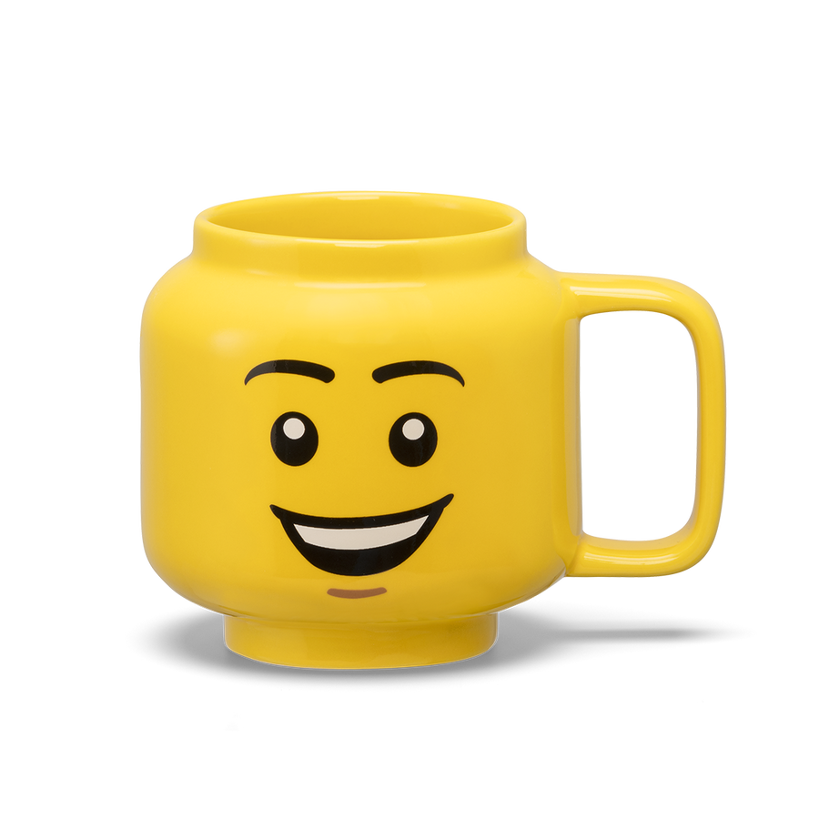 Cană mare LEGO din ceramică – Cap de băiat fericit
