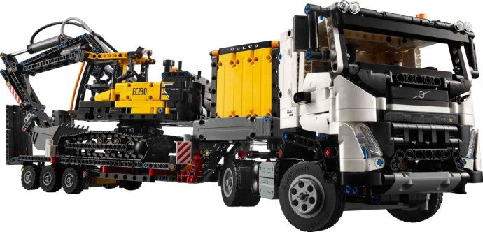 LEGO Technic 42175 — Camionul FMX și excavatorul electric EC230 de la Volvo