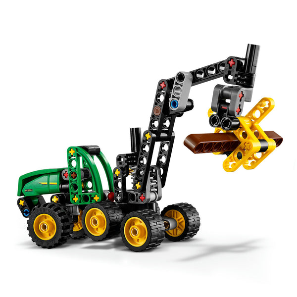 LEGO Technic 42218 — Utilaj de tăiat și stivuit copaci John Deere 1470H – imagine 5