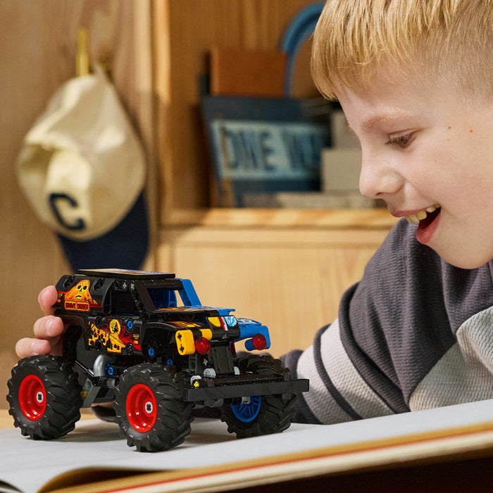LEGO Technic 42219 — Monster Jam™ Grave Digger™ Foc și gheață – imagine 8