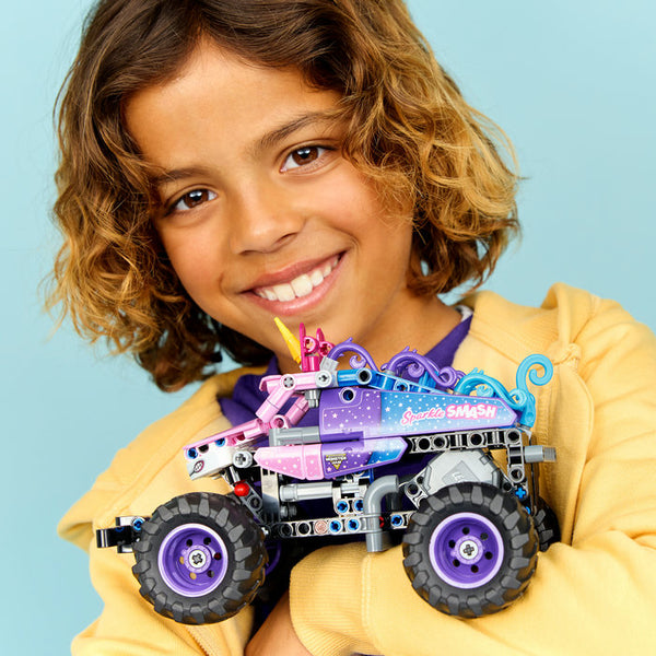 LEGO Technic 42220 — Monster Jam™ Sparkle Smash™ cu motor cu arc – imagine 7