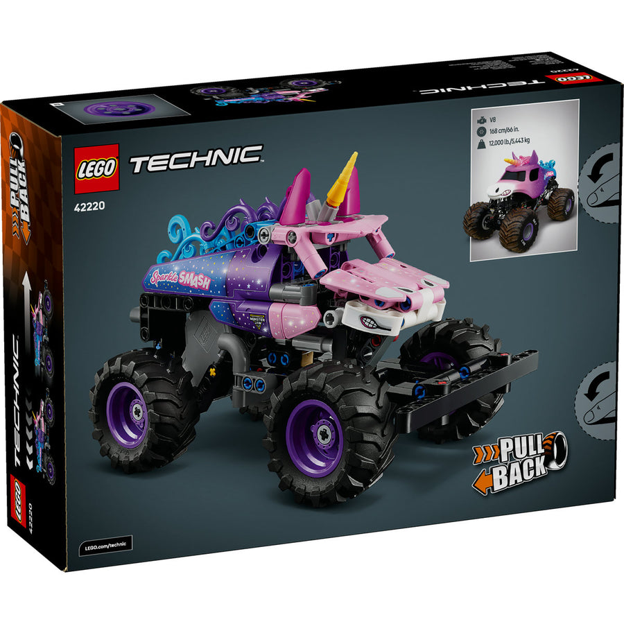 LEGO Technic 42220 — Monster Jam™ Sparkle Smash™ cu motor cu arc – imagine 3