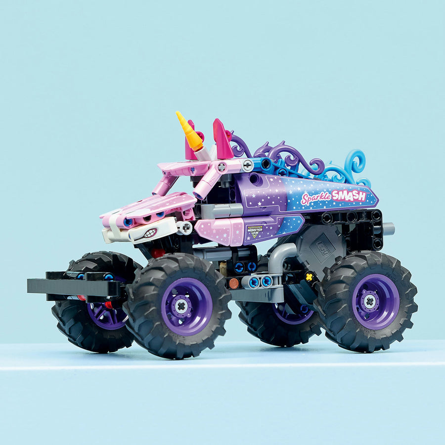 LEGO Technic 42220 — Monster Jam™ Sparkle Smash™ cu motor cu arc – imagine 5