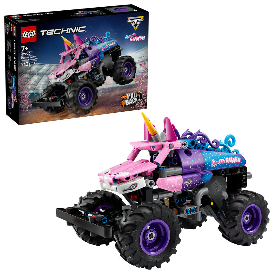 LEGO Technic 42220 — Monster Jam™ Sparkle Smash™ cu motor cu arc – imagine 1