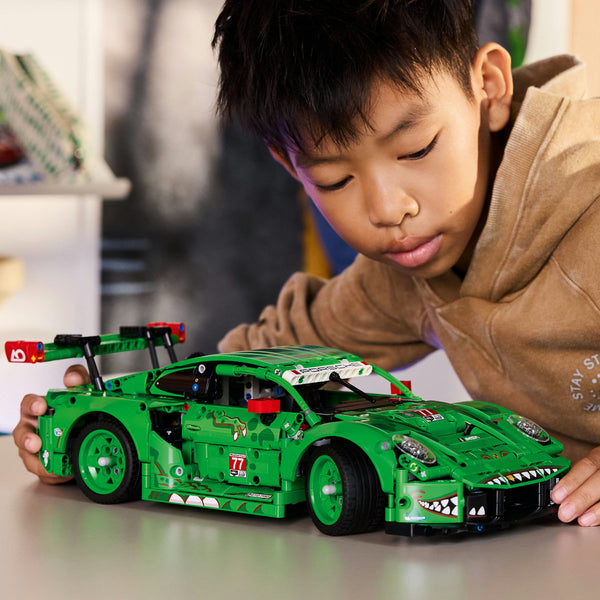 LEGO Technic 42224 — Mașina Porsche 911 GT3 R REXY AO Racing – imagine 4