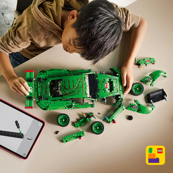 LEGO Technic 42224 — Mașina Porsche 911 GT3 R REXY AO Racing – imagine 6
