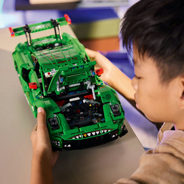 LEGO Technic 42224 — Mașina Porsche 911 GT3 R REXY AO Racing – imagine 7