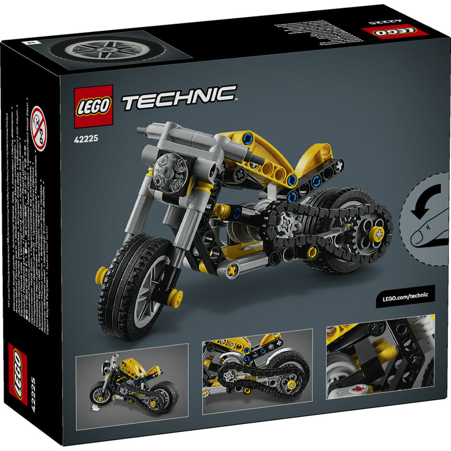 LEGO Technic 42225 — Motocicletă galbenă – imagine 3