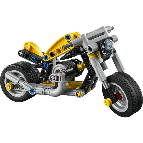 LEGO Technic 42225 — Motocicletă galbenă – imagine 4