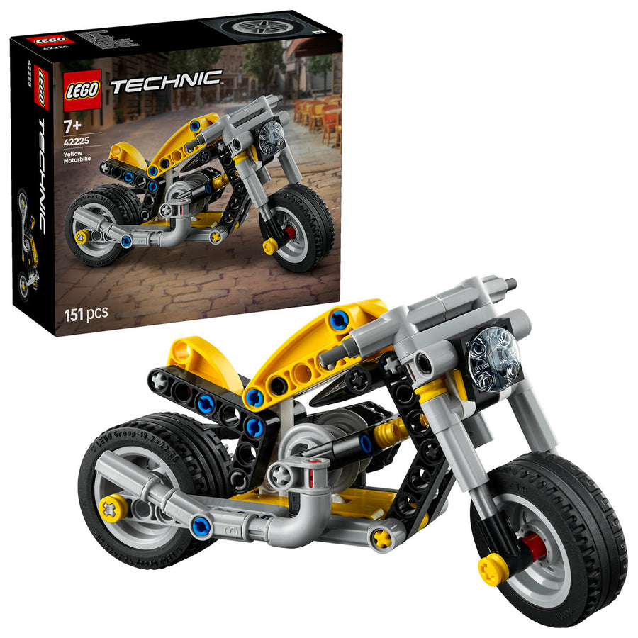 LEGO Technic 42225 — Motocicletă galbenă – imagine 1